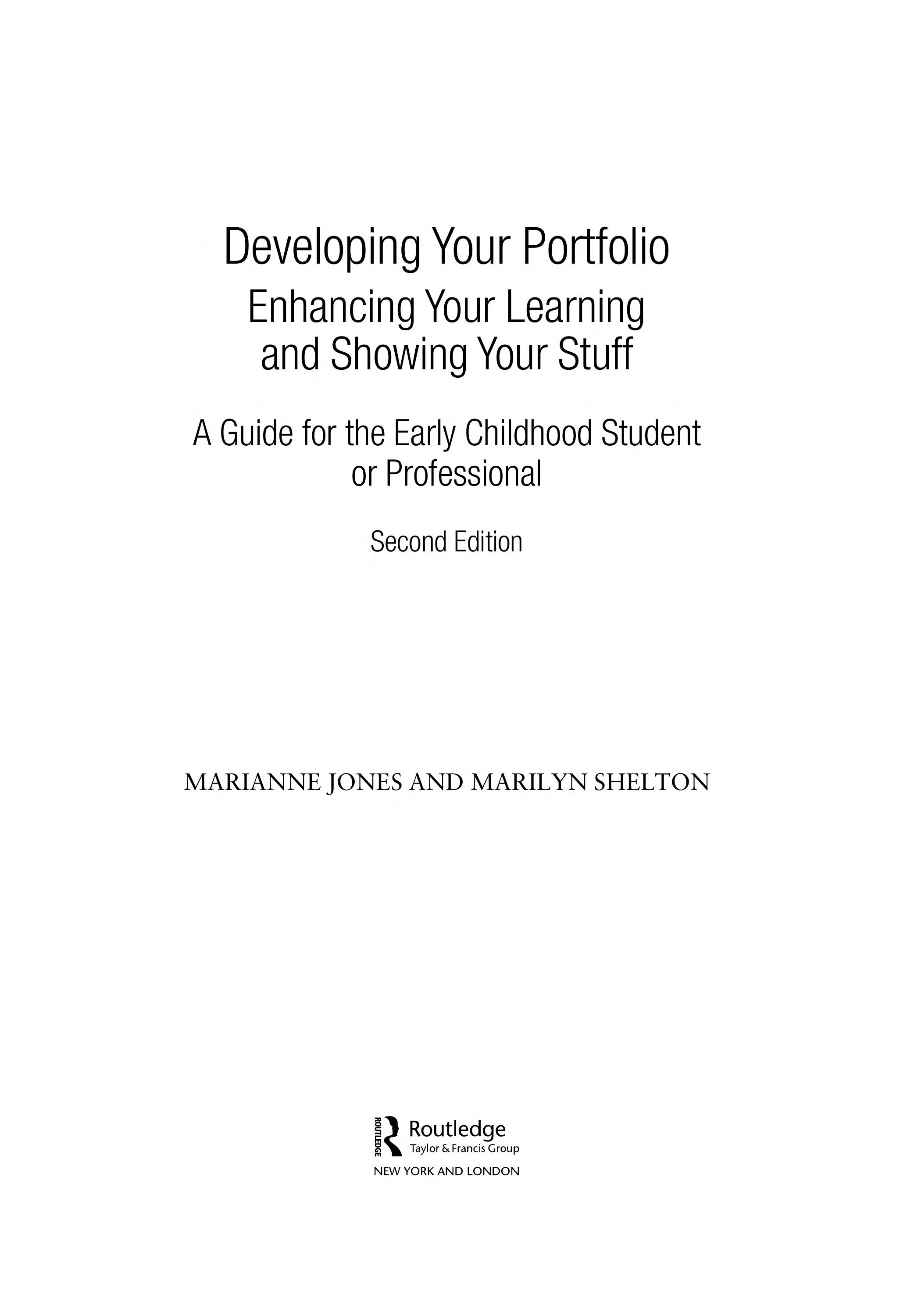Developing your portfolio