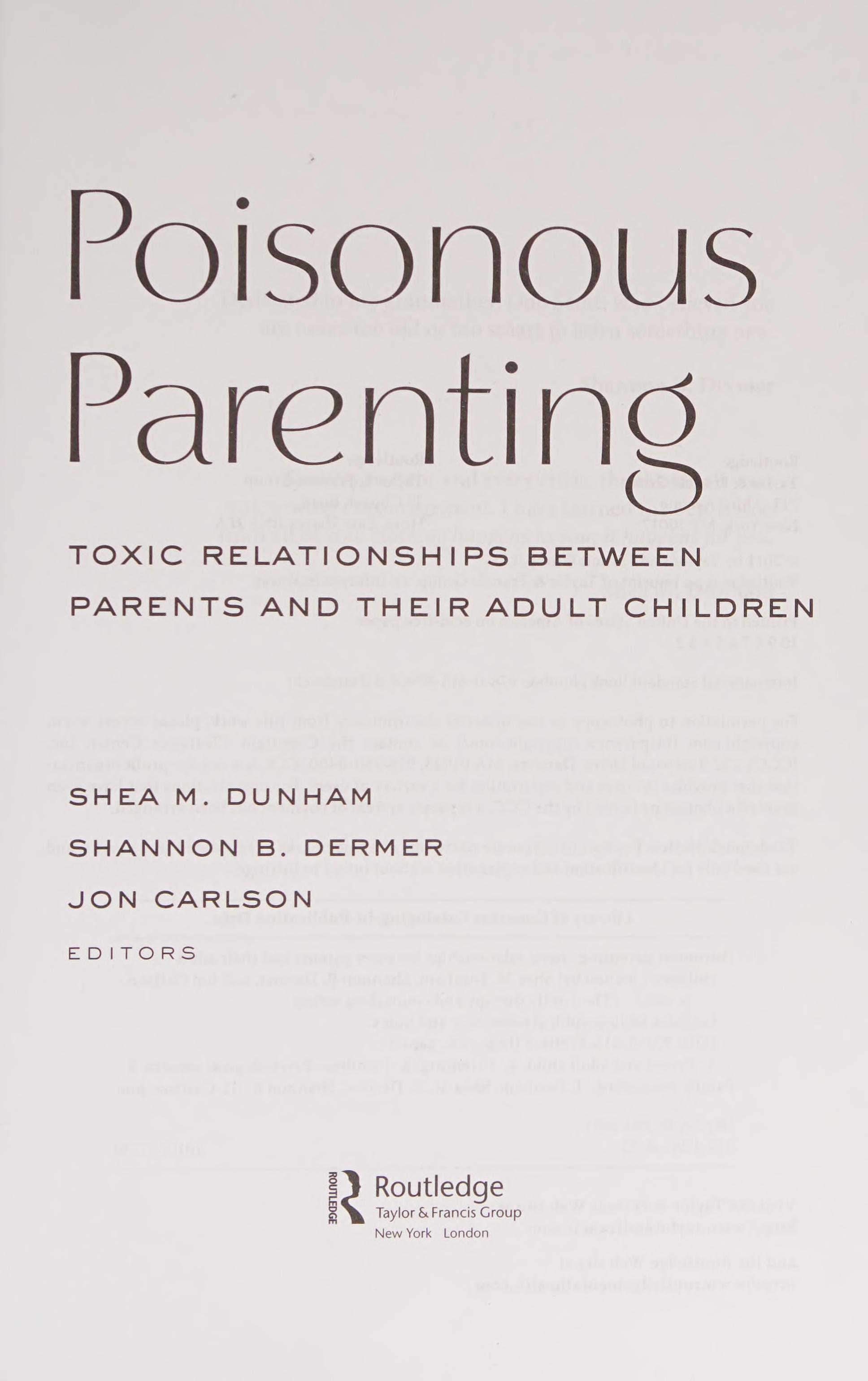 Poisonous Parenting
