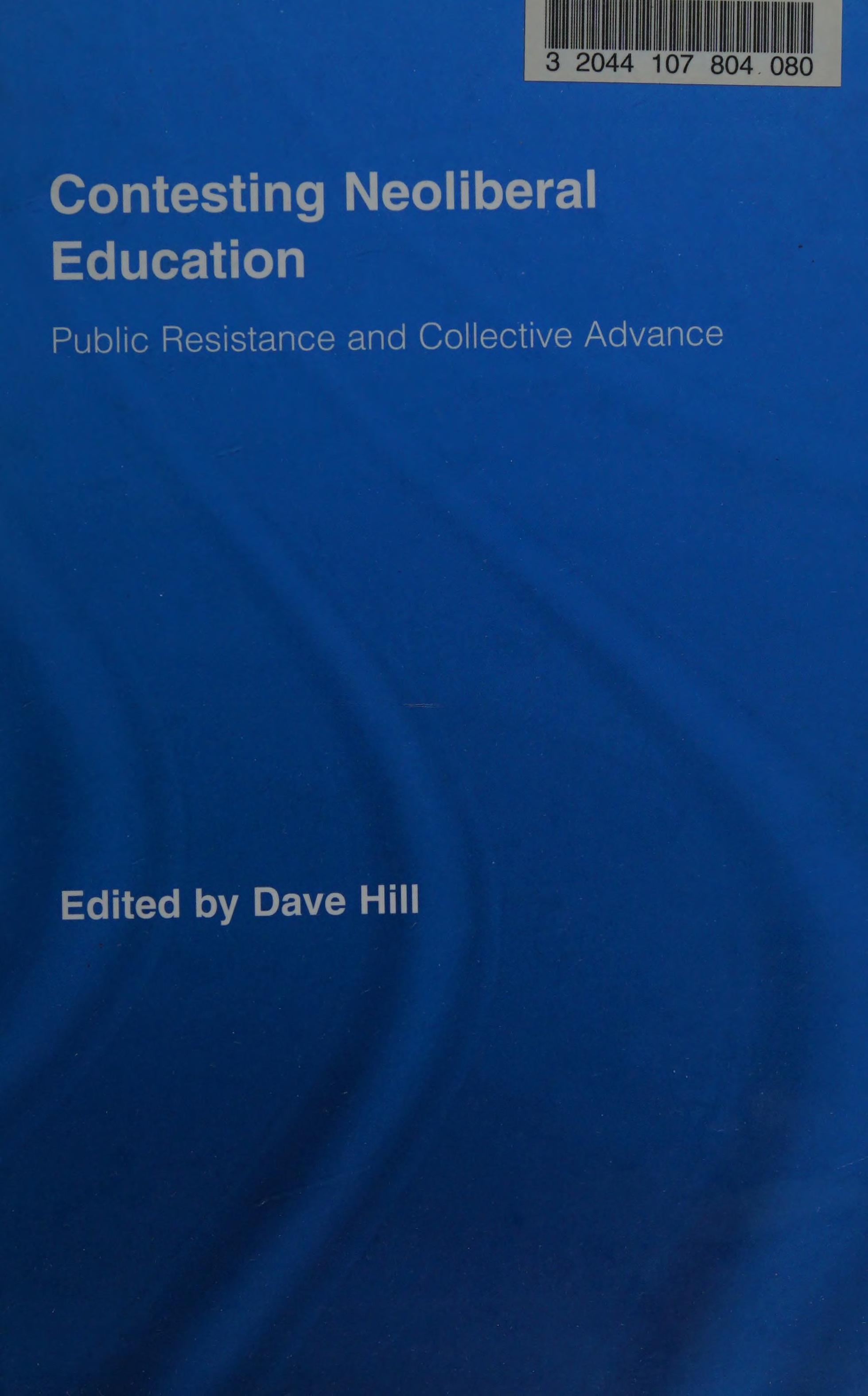 Contesting Neoliberal Education