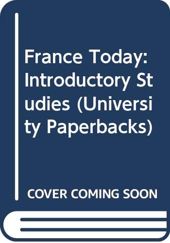 France Today; Introductory Studies