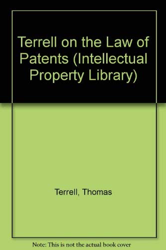 Terrell On The Law Of Patents