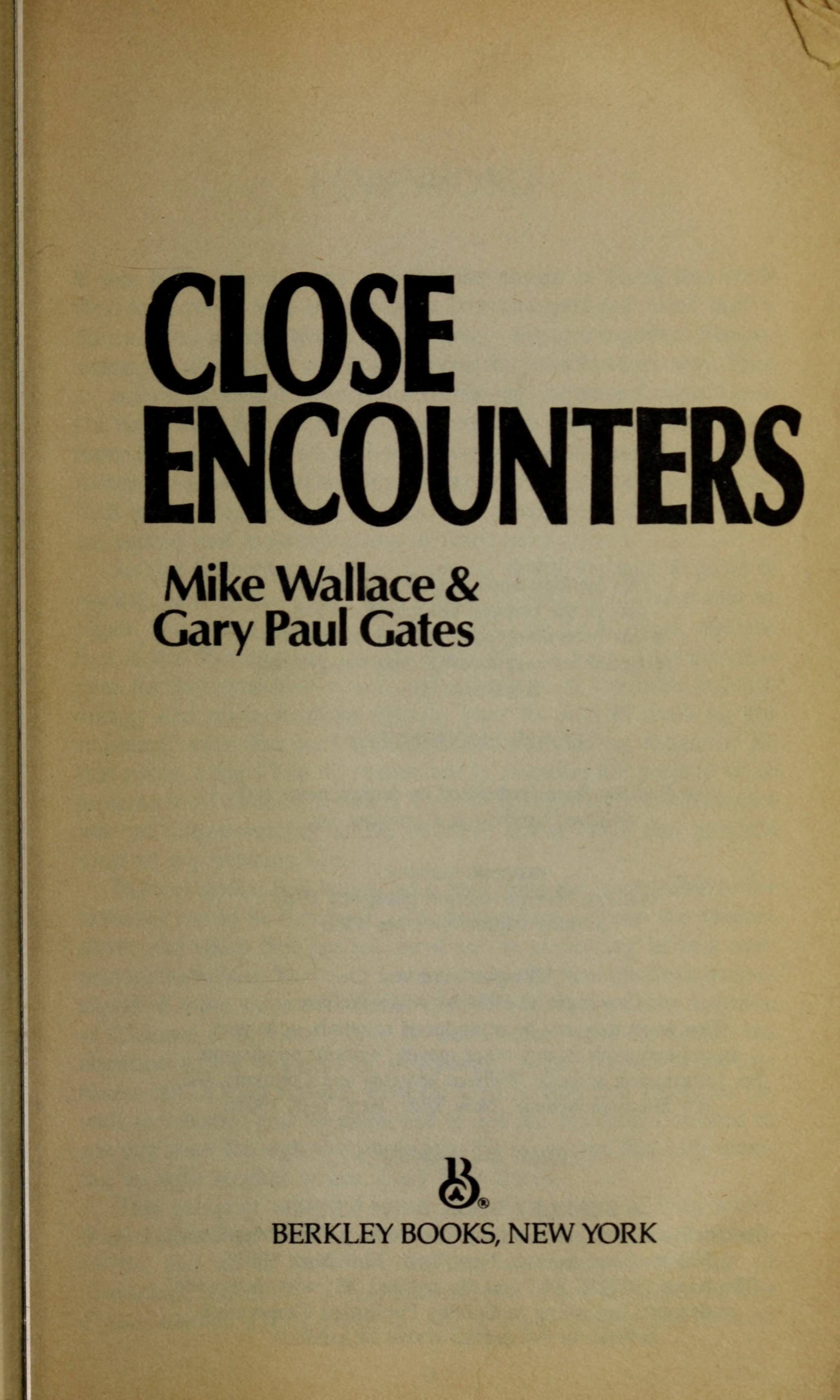 Close Encounters