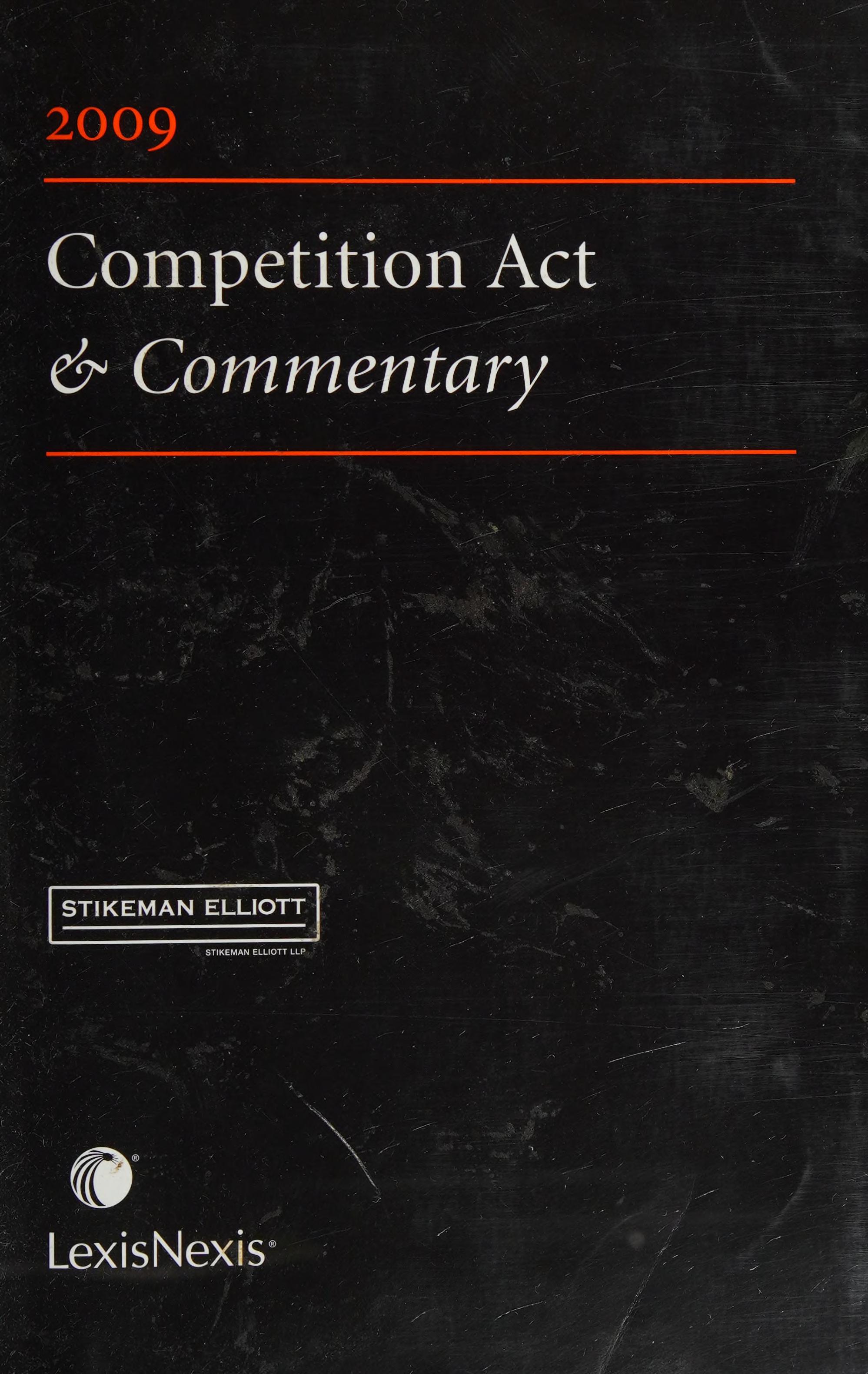 Competition Act & Commentary