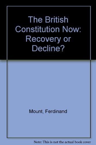 The British Constitution Now