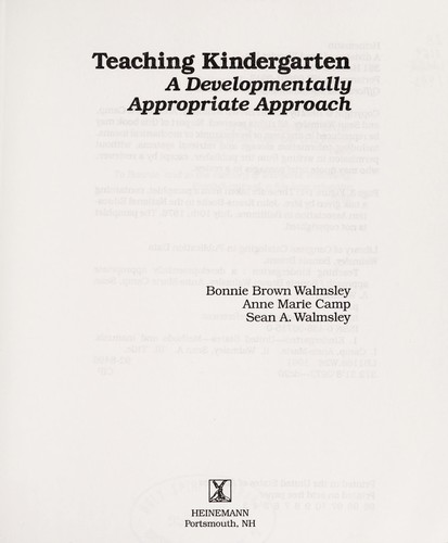 Teaching Kindergarten
