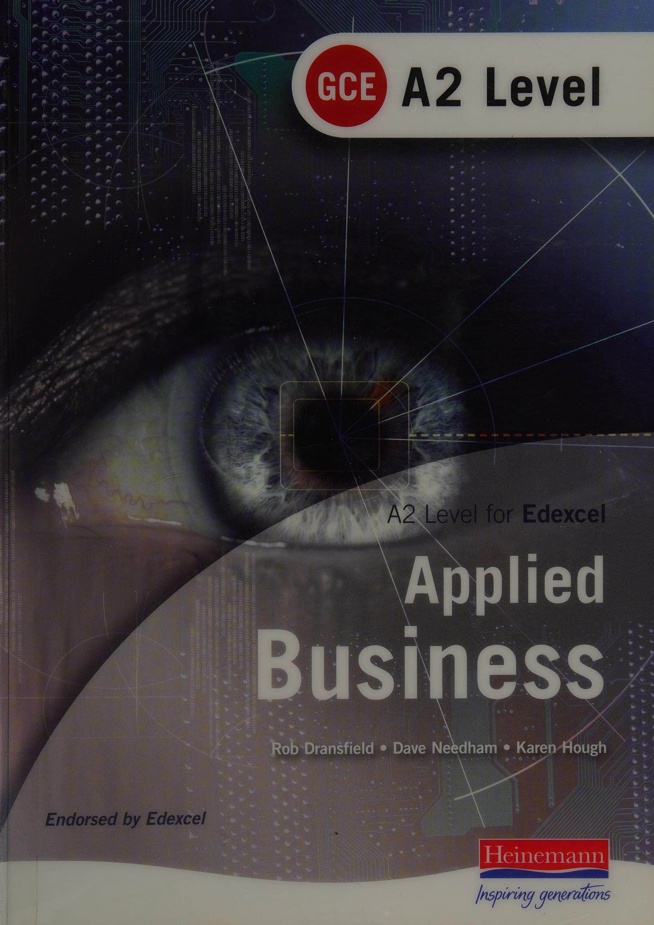 A2 Gce In Applied Business For Edexcel