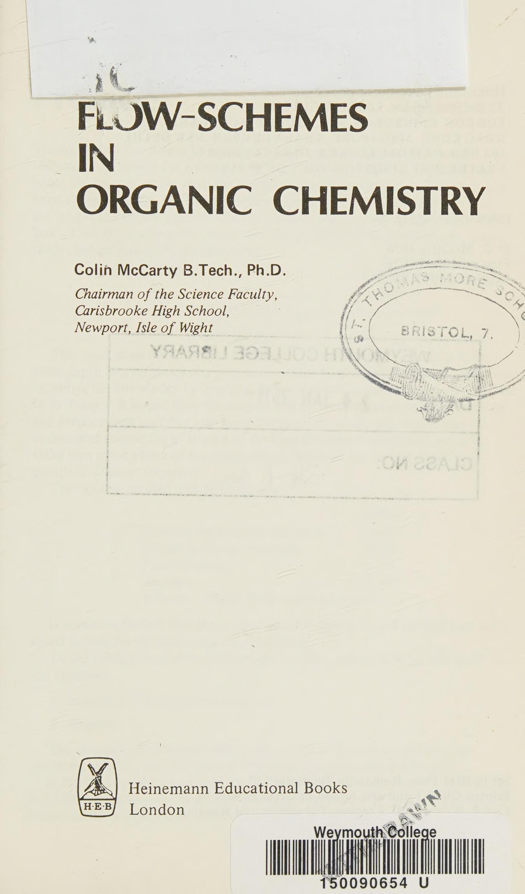 Flow-Schemes in Organic Chemistry