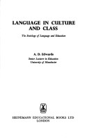 Language in Culture and Class