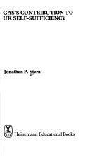 Gas s Contribution to United Kingdom Self sufficiency