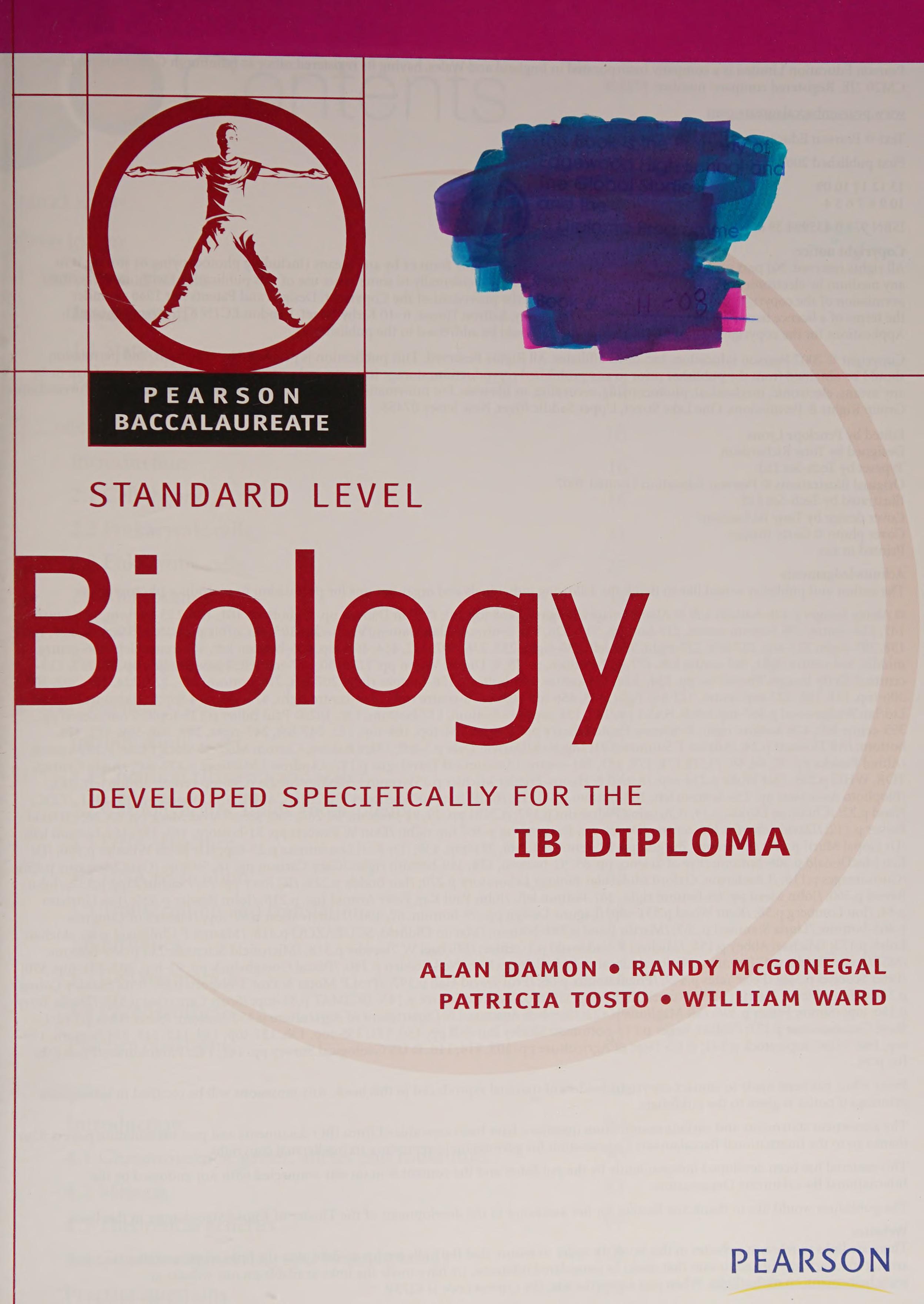 BIOLOGY-STANDARD LEVEL-PEARSON BACCAULARETE FOR IB DIPLOMA PROGRAMS