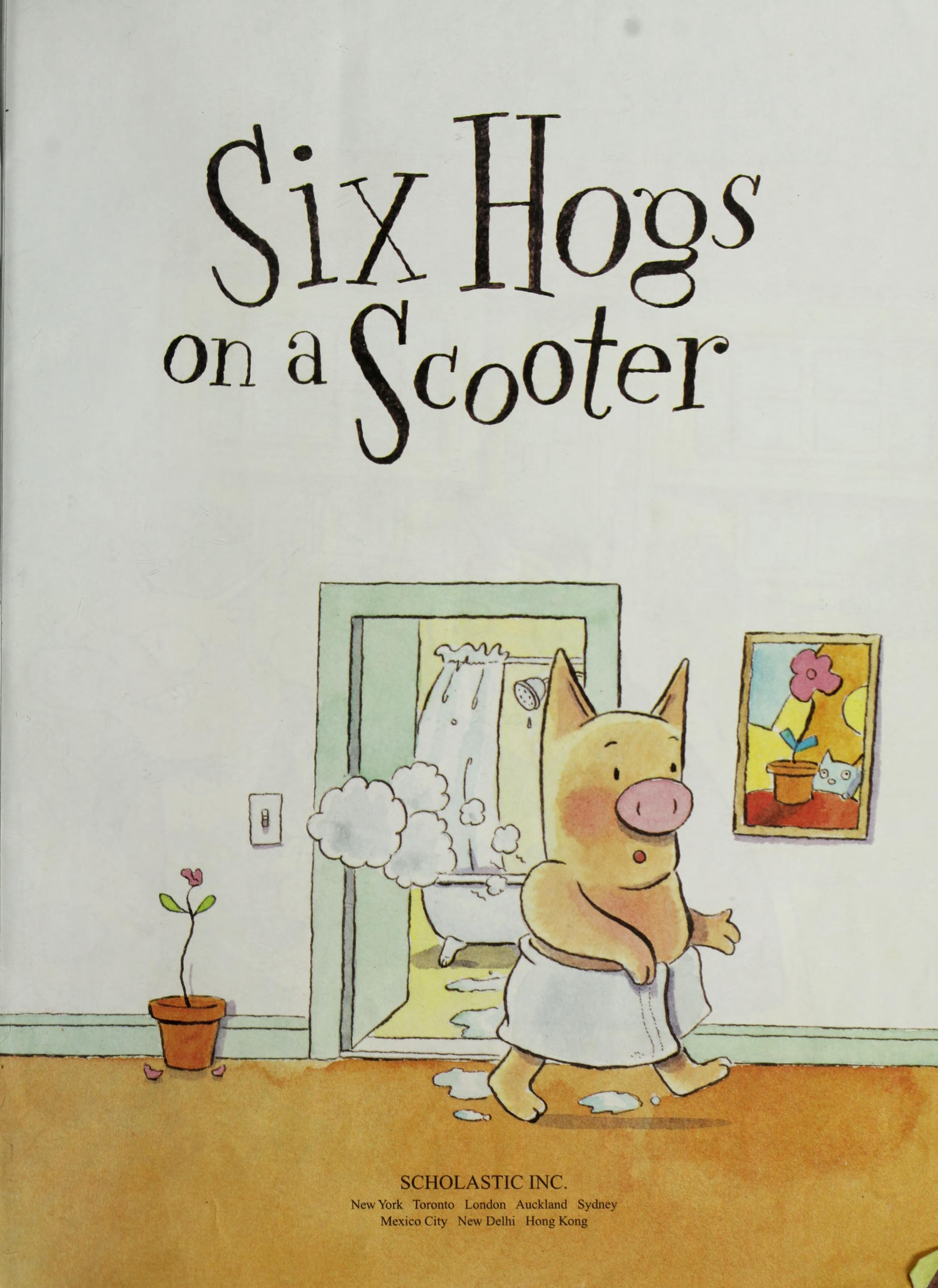 Six Hogs on a Scooter