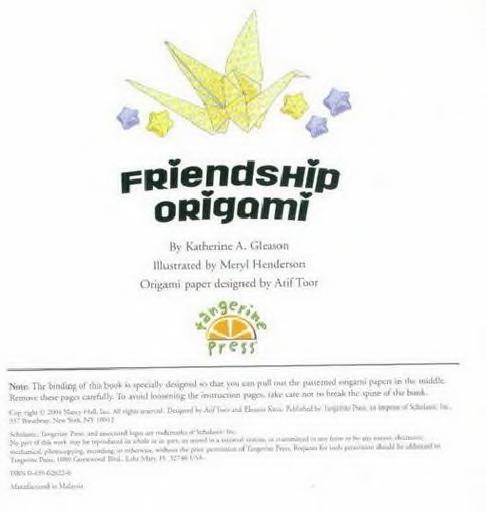 Friendship Origami