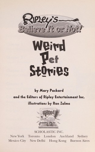 Ripley's Believe It or Not! Weird Pet Stories