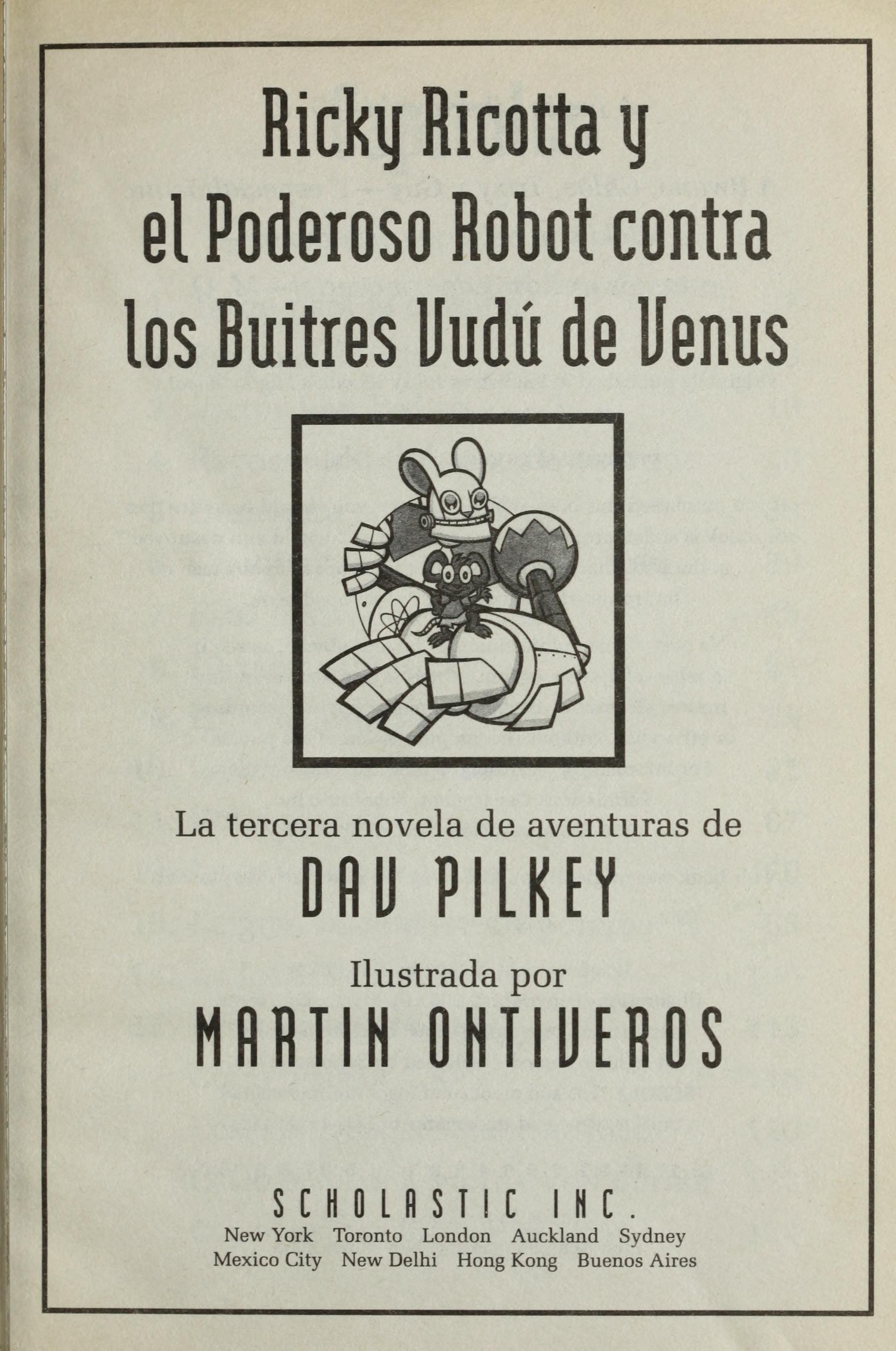 Ricky Ricotta y El Poderoso Robot Contra Los Buitres Vudu de Venus
