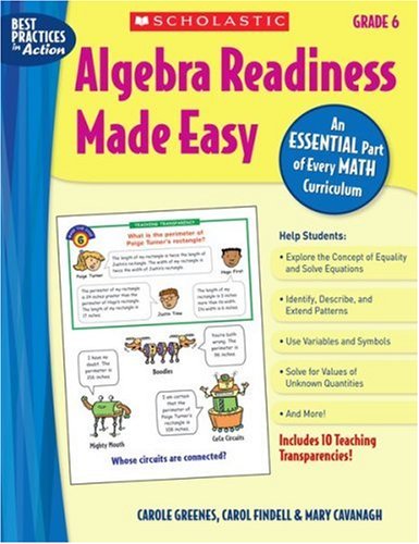 Algebra Readiness Made Easy Grade 6