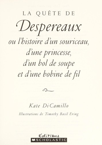 La Quête de Despereaux