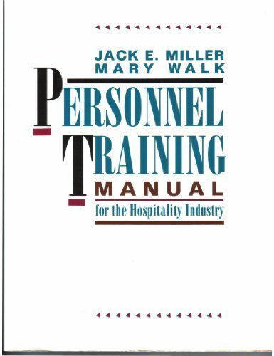 Personnel training manual for the hospitality industry