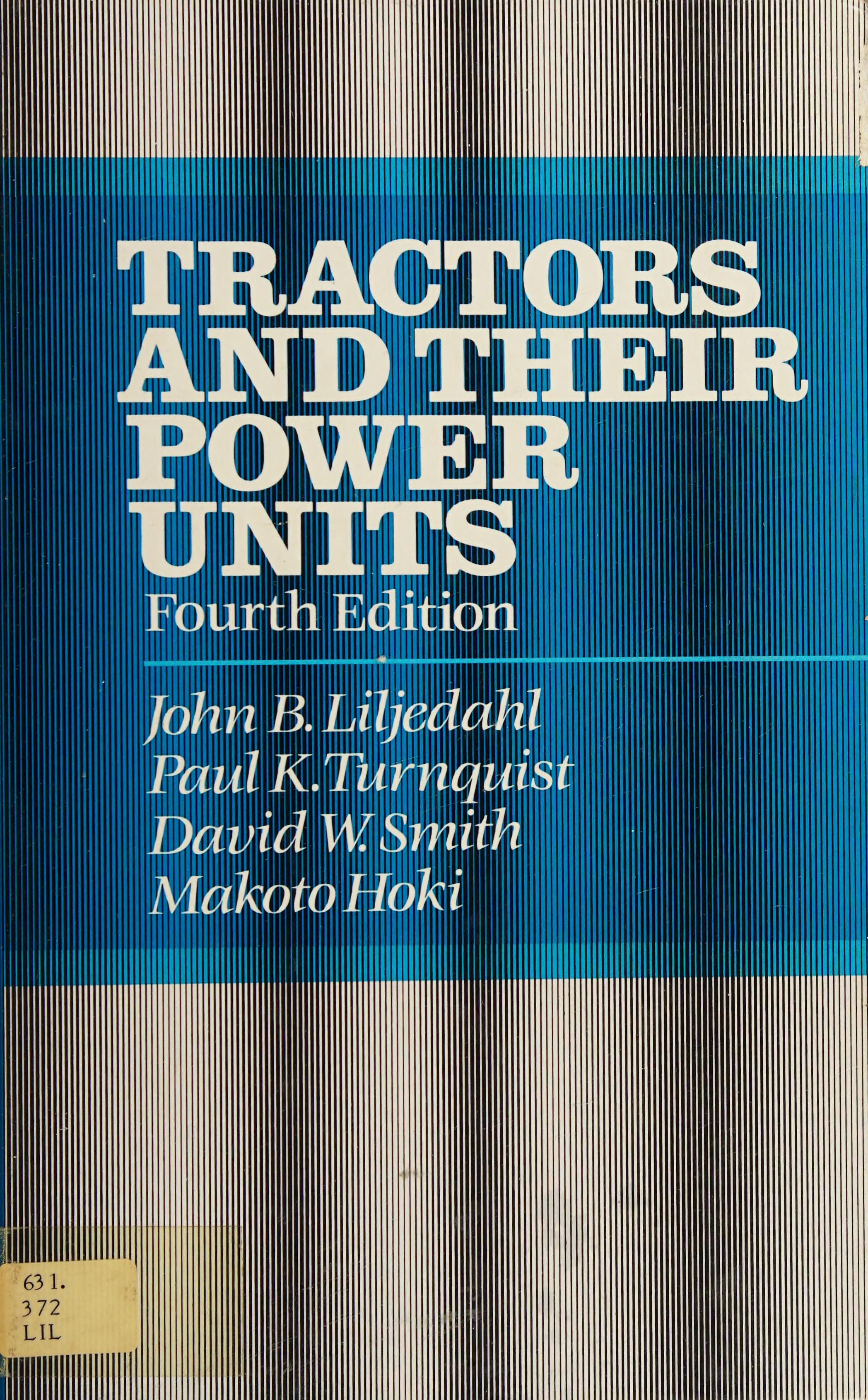 Tractors and Their Power Units