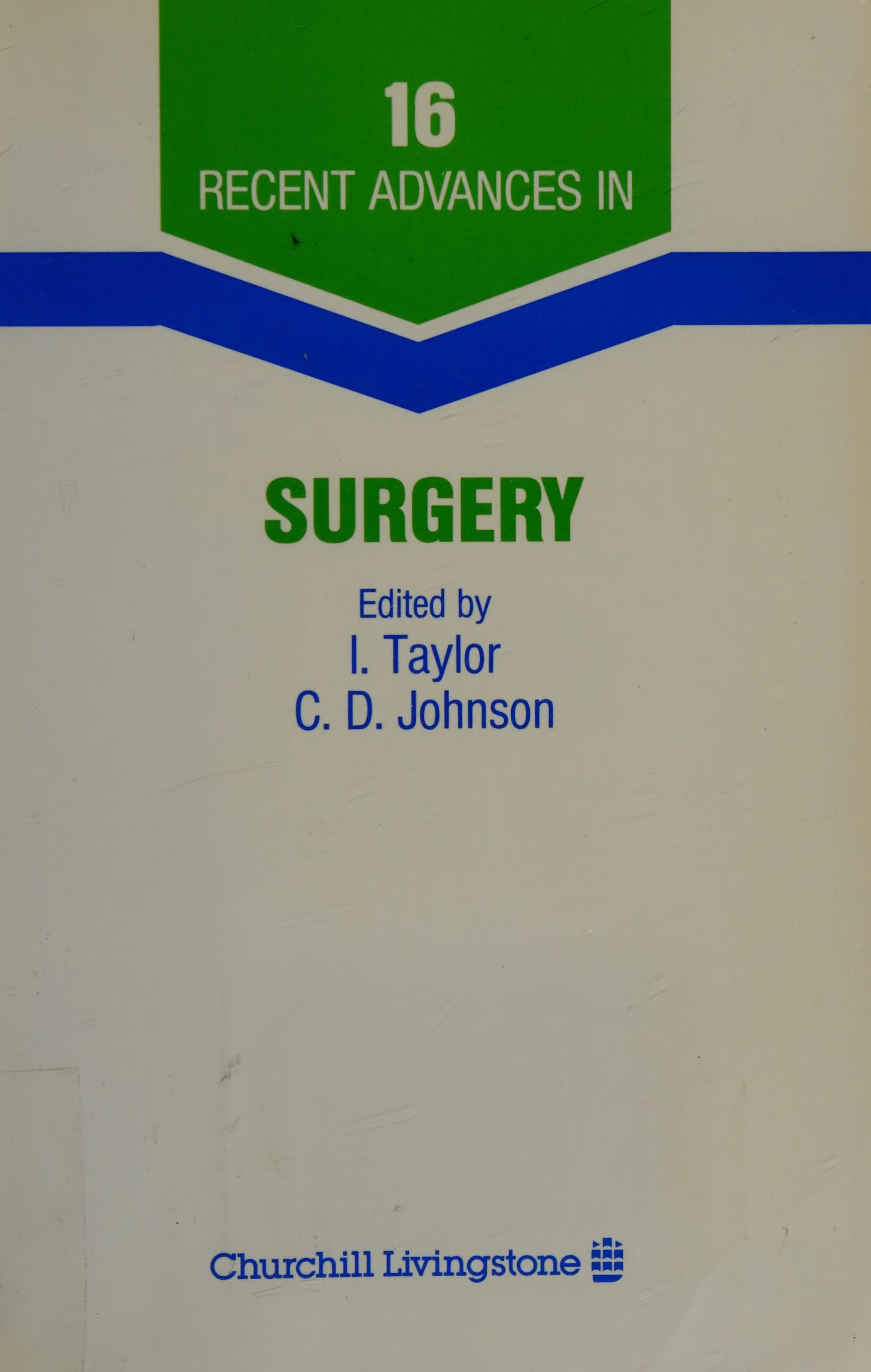 Recent Advances in Surgery