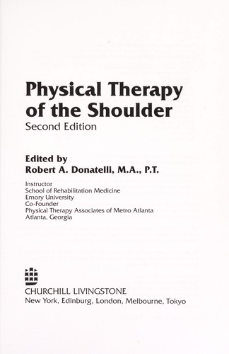 Physical Therapy of the Shoulder