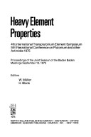 Heavy Element Properties