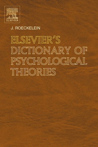 Elsevier'S Dictionary Of Psychological Theories