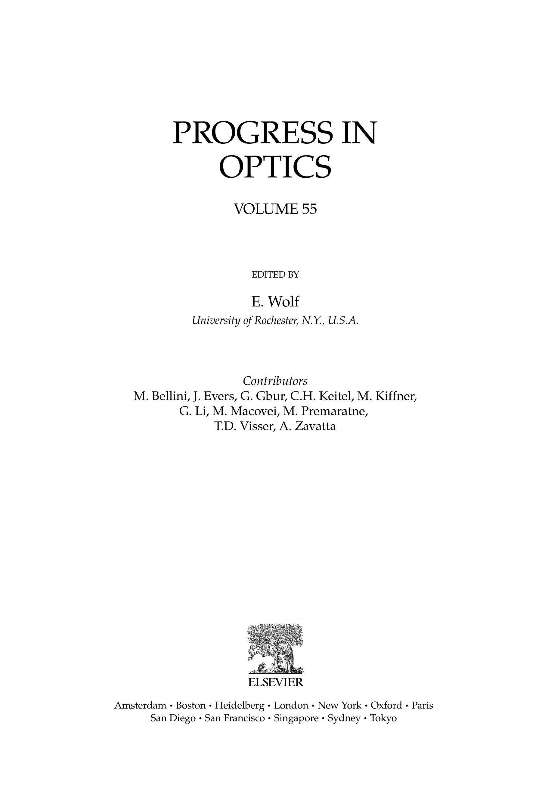 Progress in Optics