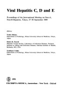 Viral Hepatitis C d and E