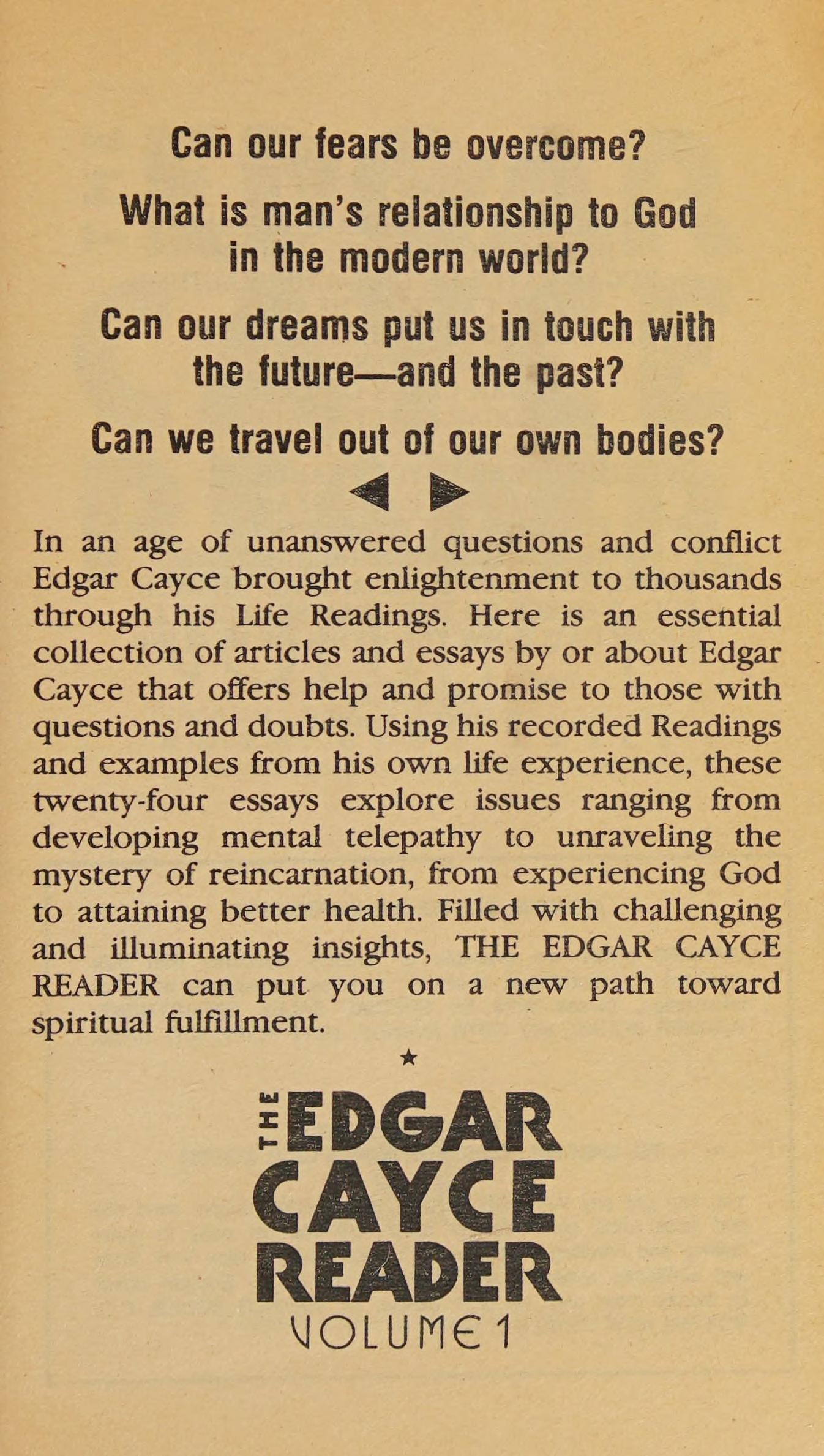 Edgar Cayce Reader