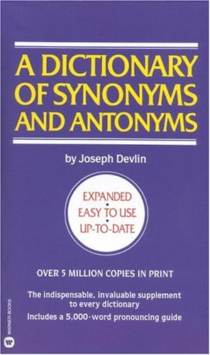 Dictionary Of Synonyms &Amp; Antonyms