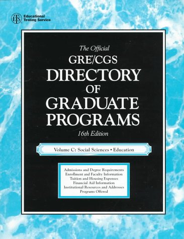 The Official Gre Cgs Directory of Graduate Programs