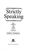 Strictly Speaking