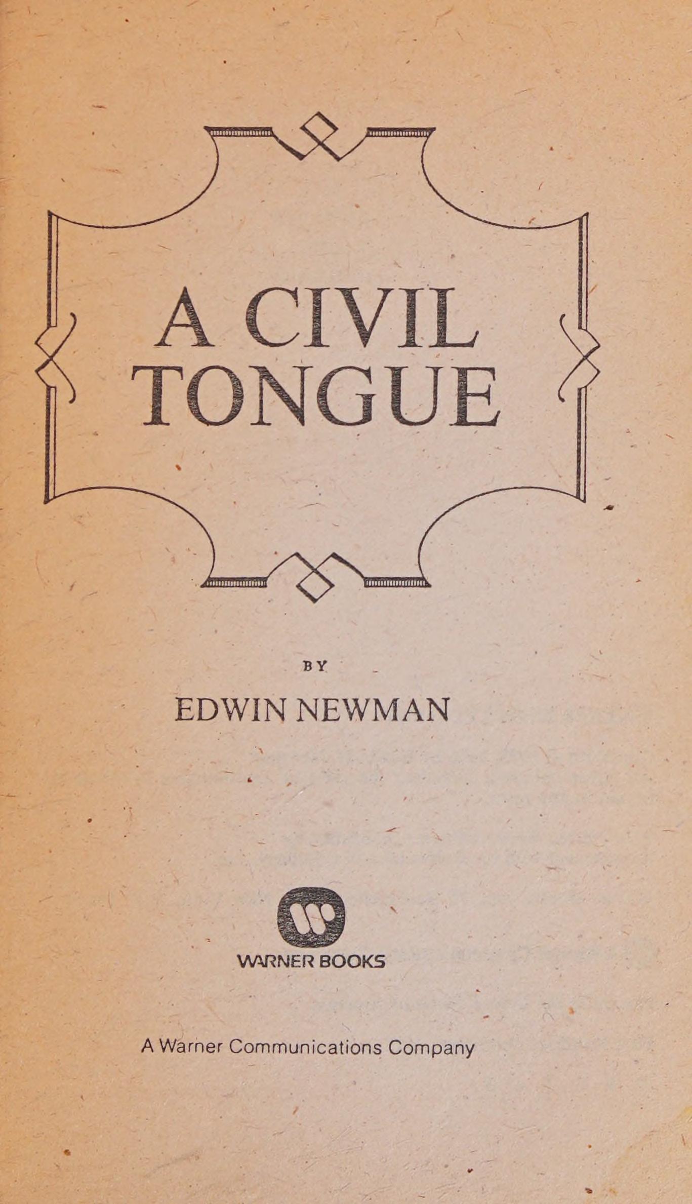 A Civil Tongue