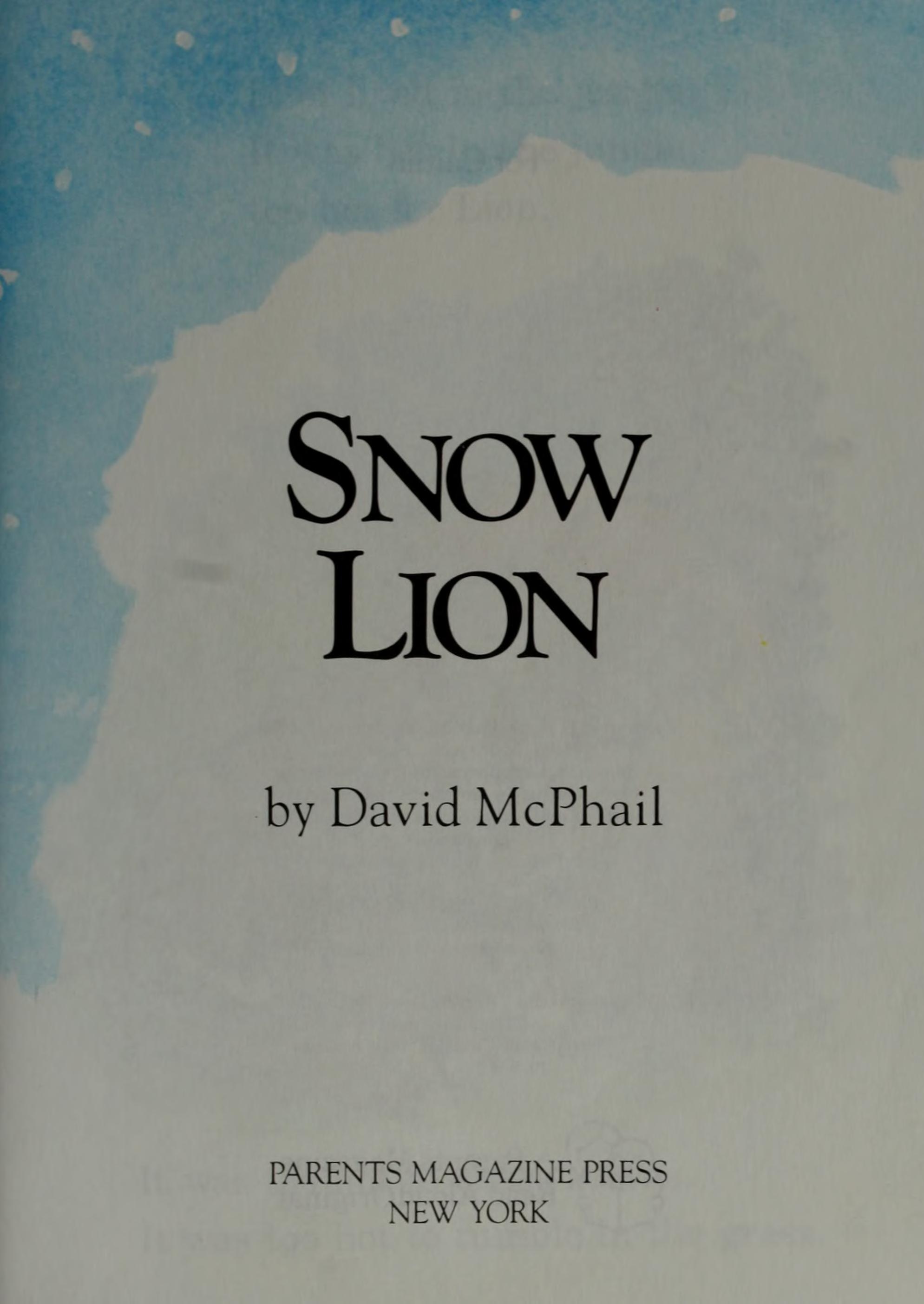 Snow Lion