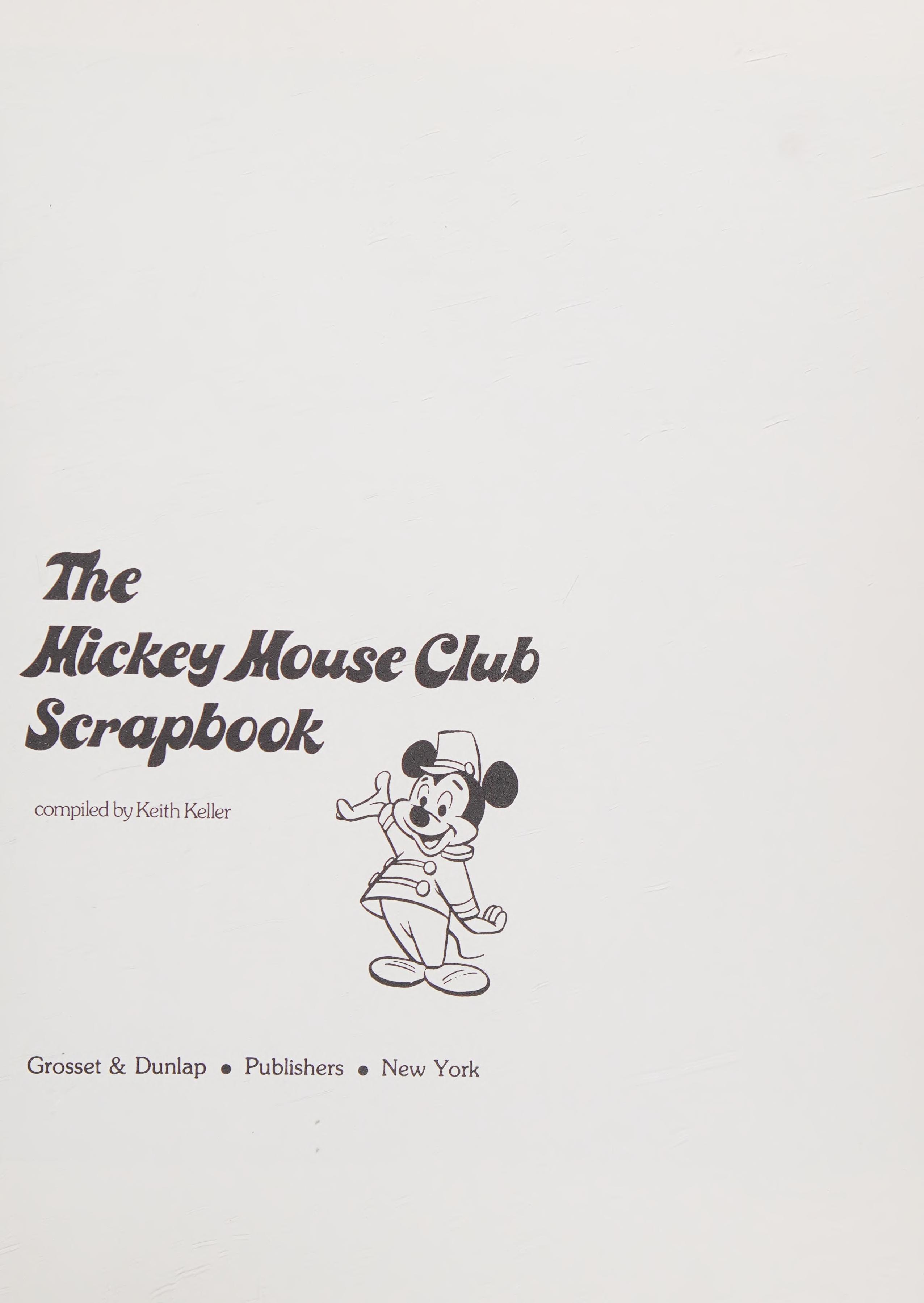 Mickey Mouse Club Scrapbook
