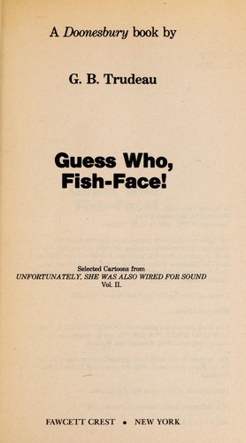 GUESS WHO FISH FACE Doonesbury Books Fawcett