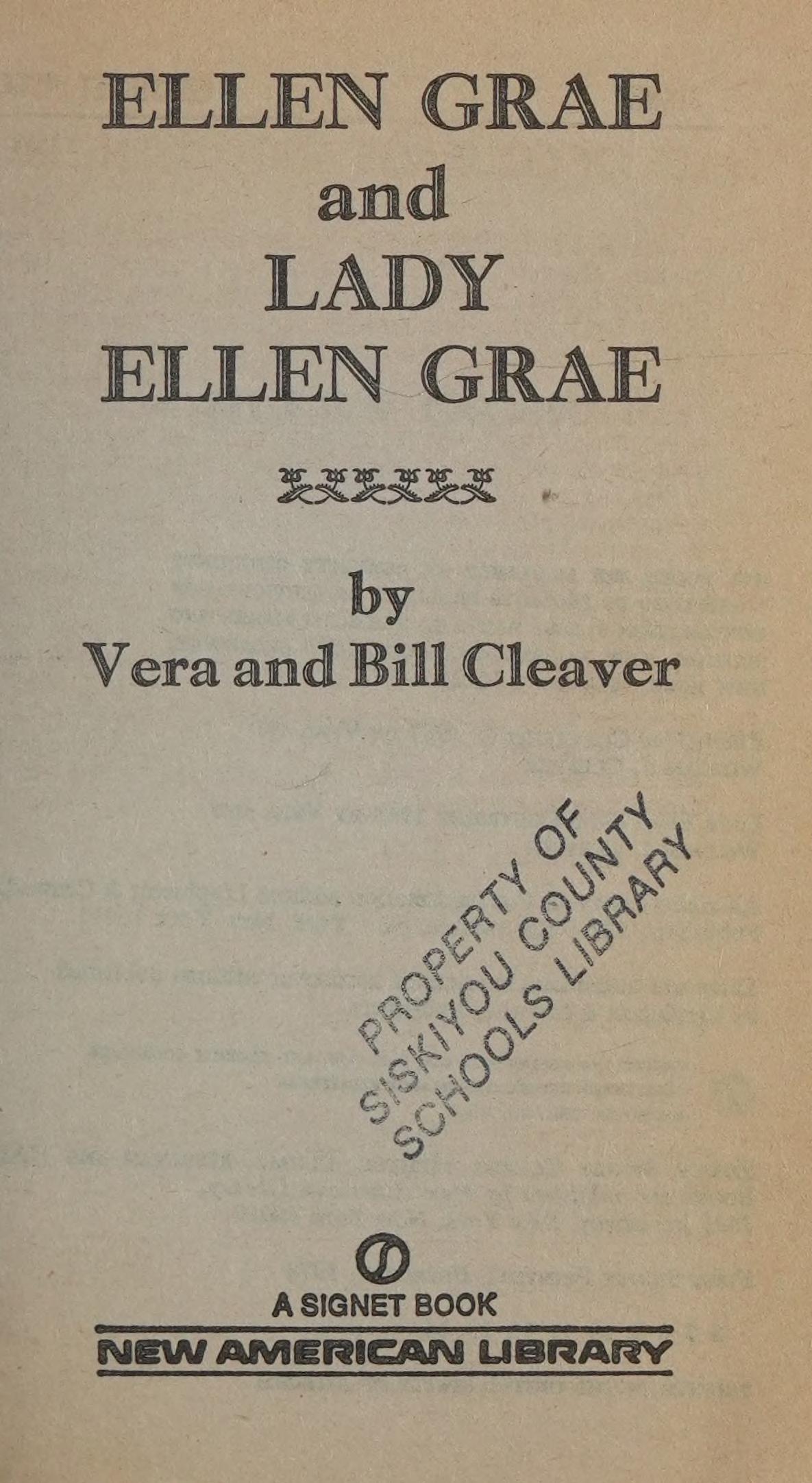 Ellen Grae and Lady Ellen