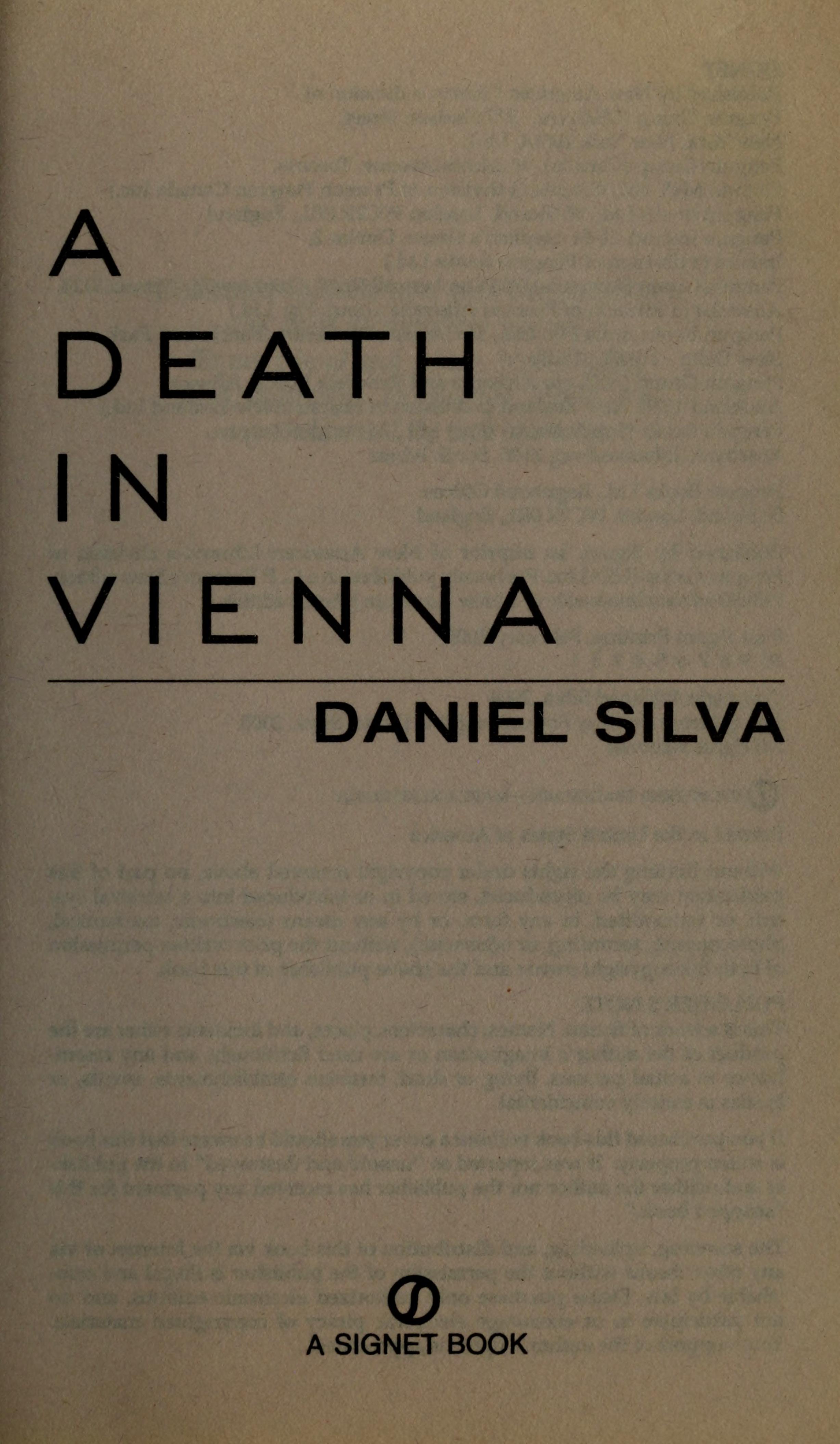 A Death in Vienna