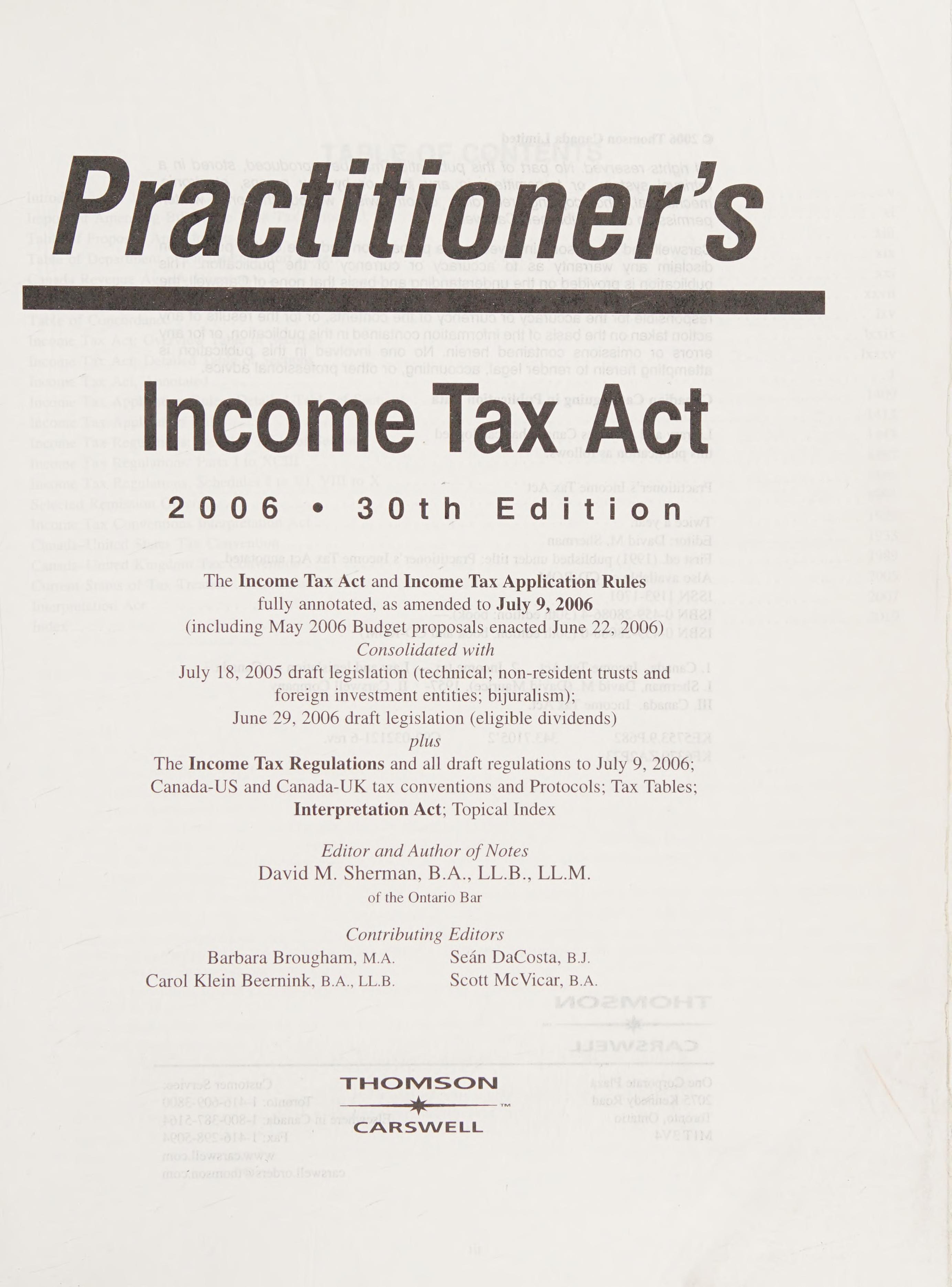 Practitioner'S Income Tax Act, 30th Edition