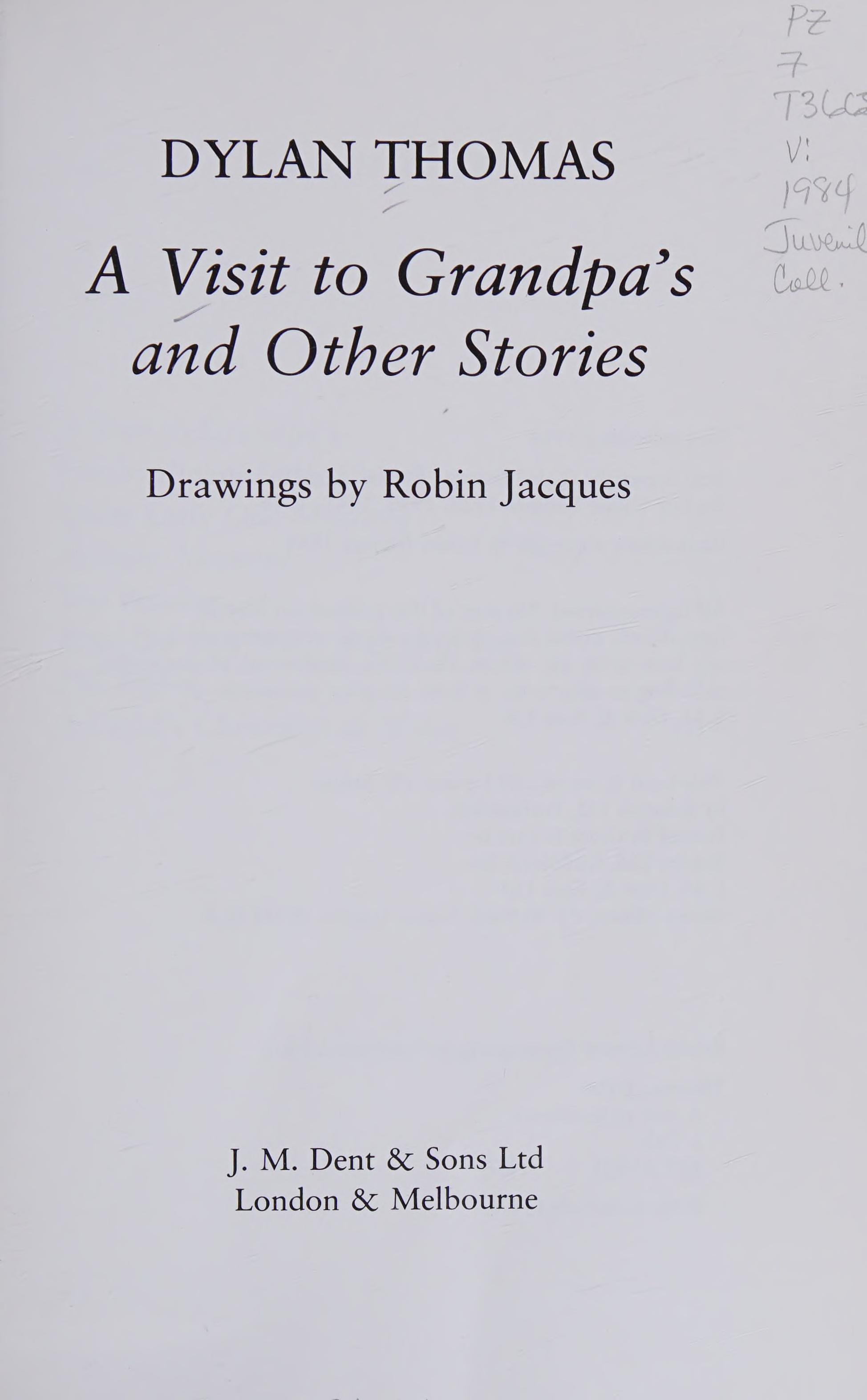 A Visit to Grandpa's and Other Stories