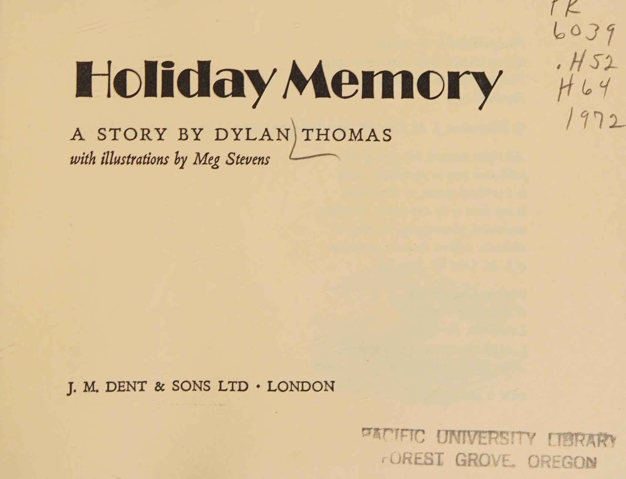 Holiday Memory