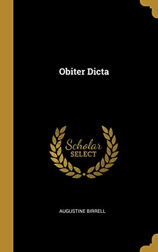Obiter Dicta