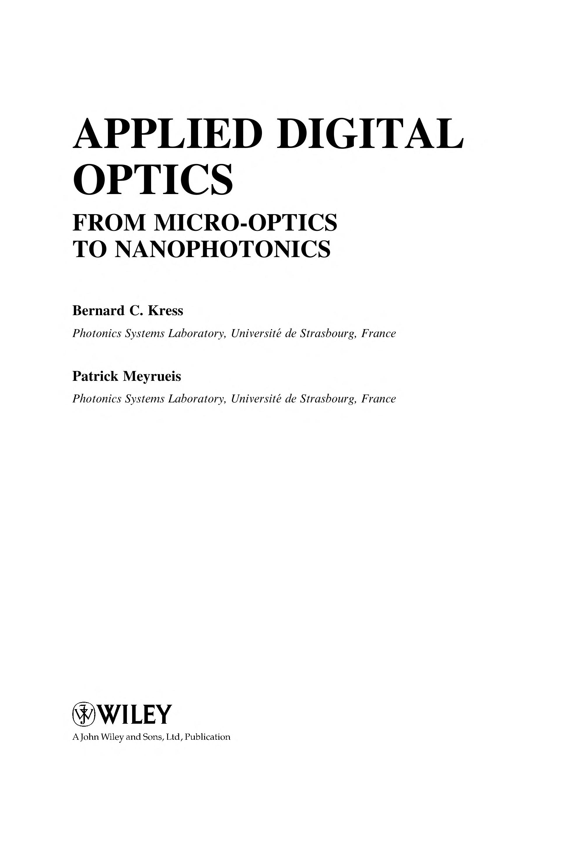 Applied Digital Optics