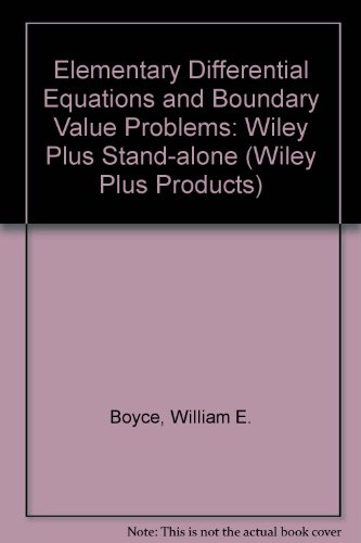 Elementary Differential Equations and Boundary Valueproblems