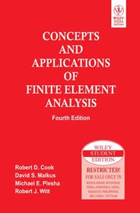 Concepts And Applications Of Finite Element Analysis