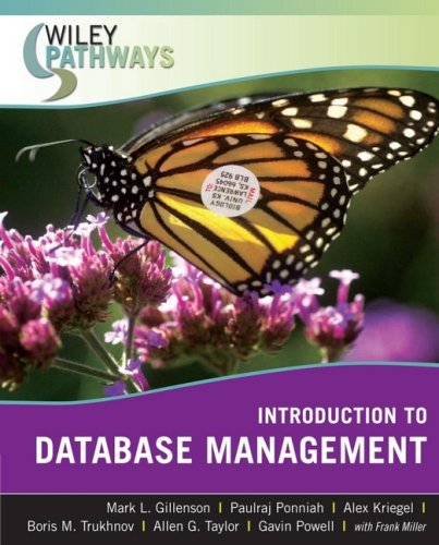 Wiley Pathways Introduction To Database Management
