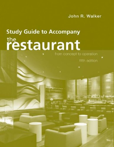 Study Guide to Accompany the Restaurant