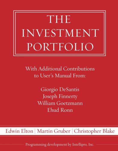 The Investment Portfolio Users Manual and Software