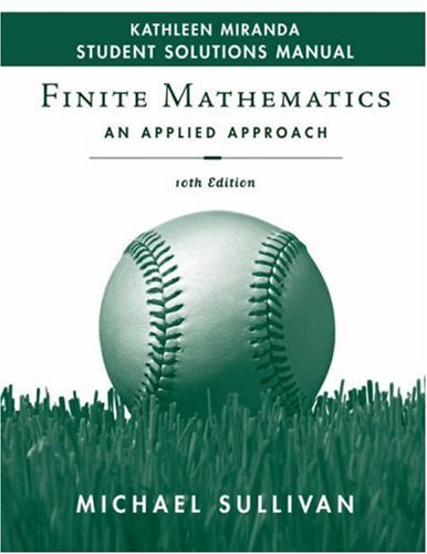 Finite Mathematics, Student Solutions Manual