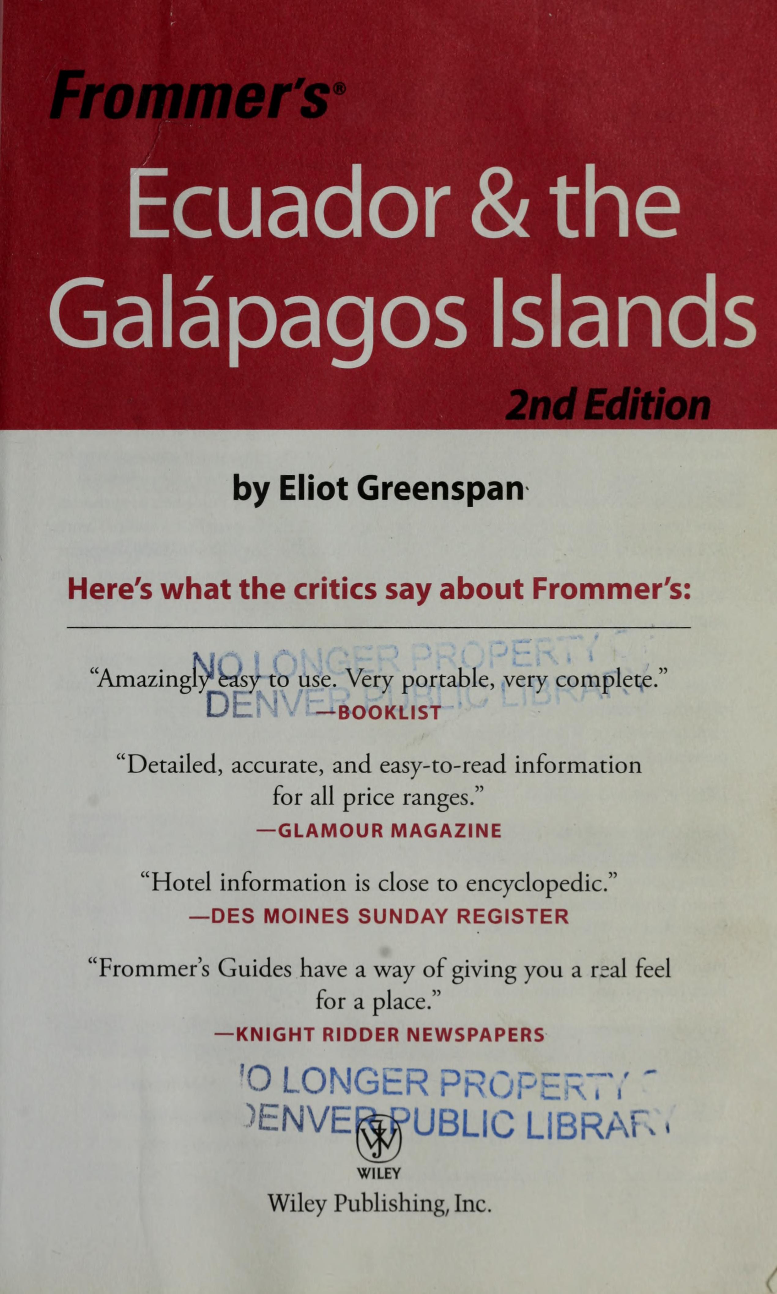 Ecuador the Galapagos Islands